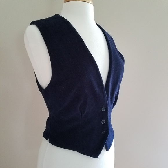 NWOT Karavan Velvet Royal Blue Vest - Picture 2 of 4